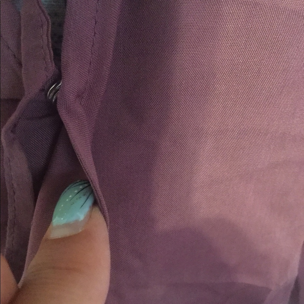 ❌DONATED❌Brick Mauve Tie Front Surplice Tunic Top - Picture 7 of 12